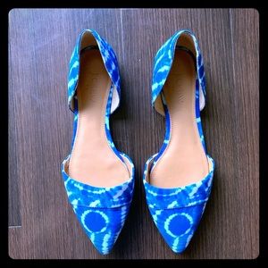 Jcrew tie dye d’Orsay flats